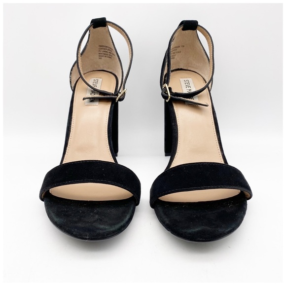 Steve Madden Carson Black‎ Suede Heels Size 11 - Picture 4 of 11